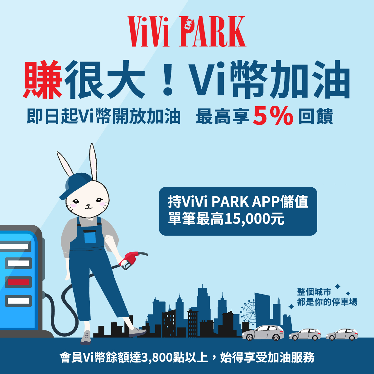 用Vi幣繳付加油省錢又便利